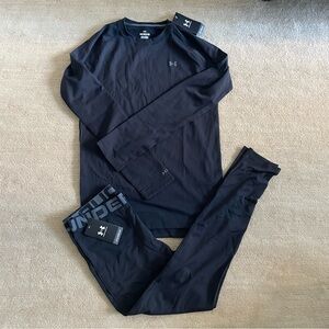 NEW Under Armour Youth Kids Ski Snowboard Winter Base Layer 2.0 Thermals Set XL